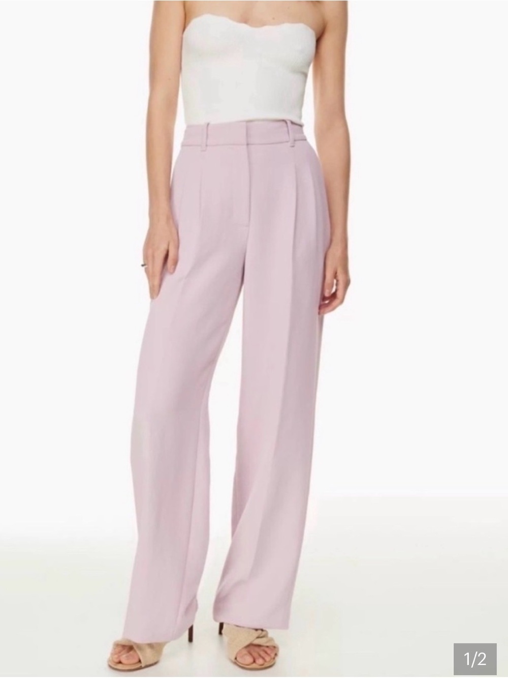 Aritzia Effortless Pants in Lilac